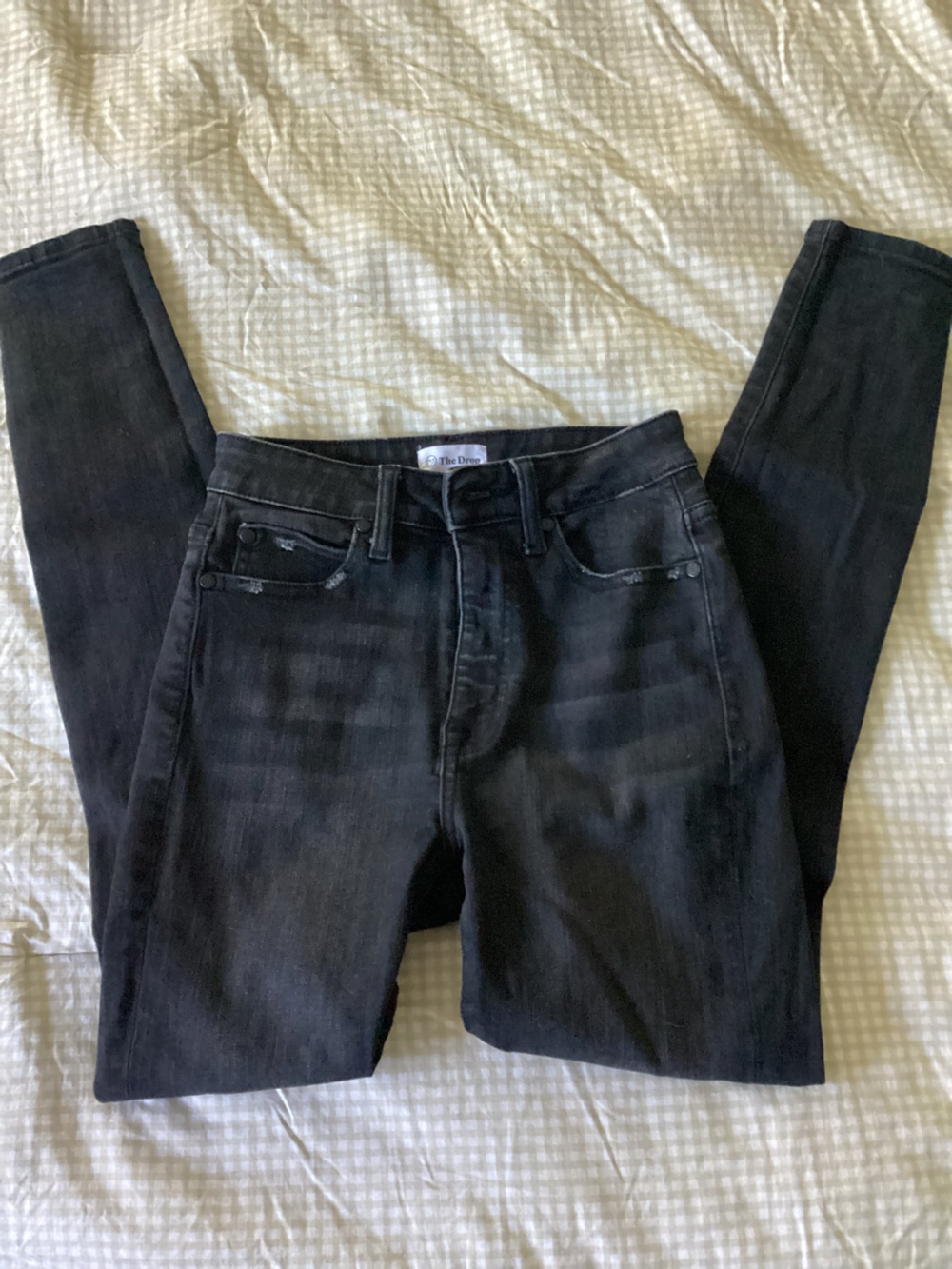 High-Rise Black Skinny Jeans — The Drop
